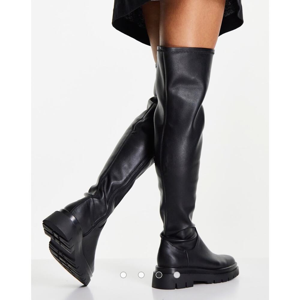 Steve Madden gibbs over the knee boots in black